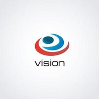 Abstract Colorful Spiral Eye Vision Logo Sign Symbol Icon vector