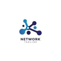 Linked Connection Media Networks Logo Design Symbol Template vector