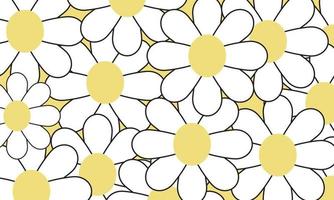 unique abstract modern yellow flower illustration pattern creative collage vector