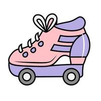 Roller skate cartoon vector illustration