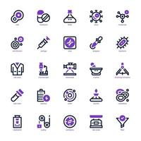 Science icon pack for your website, mobile, presentation, and logo design. Science icon mixed line and solid design. Vector graphics illustration and editable stroke.