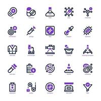 Science icon pack for your website, mobile, presentation, and logo design. Science icon mixed line and solid design. Vector graphics illustration and editable stroke.