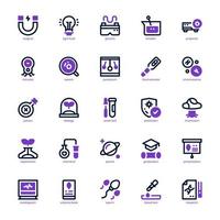 Science icon pack for your website, mobile, presentation, and logo design. Science icon mixed line and solid design. Vector graphics illustration and editable stroke.