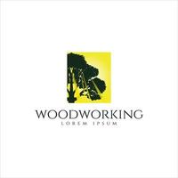 Tree Wood Working Logo Sign Symbol Icon vector