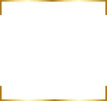 Square Gold Border Frame Vector