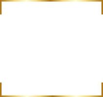 Square Gold Border Frame Vector