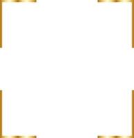 Rectangular Gold Border Frame Vector