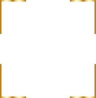 Rectangular Gold Border Frame Vector