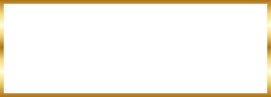 Rectangular Gold Border Frame Vector