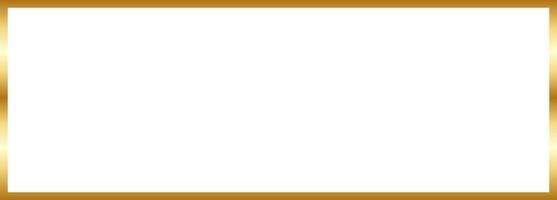 Rectangular Gold Border Frame Vector