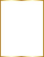 Rectangular Gold Border Frame Vector