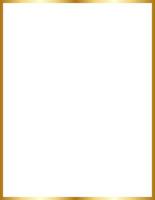 Rectangular Gold Border Frame Vector