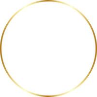 Circle Gold Border Frame Vector