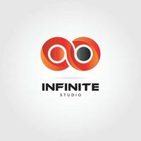 icono de símbolo de logotipo infinito abstracto vector