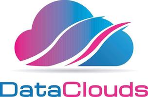 Abstract Data Clouds Technology Logo Icon Symbol vector