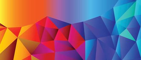 polygon geometric abstract colorful background vector illustration