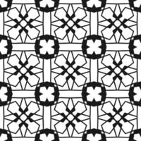 Black and white seamless background. Geometrical Pattern design. Simple and minimal pattern ideal for Wallpaper, Backdrop, shirt printing, fashion, stencil, handmade craft. Vector Illustration.