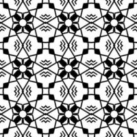 Black and white seamless background. Geometrical Pattern design. Simple and minimal pattern ideal for Wallpaper, Backdrop, shirt printing, fashion, stencil, handmade craft. Vector Illustration.