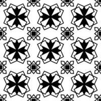 Black and white seamless background. Geometrical Pattern design. Simple and minimal pattern ideal for Wallpaper, Backdrop, shirt printing, fashion, stencil, handmade craft. Vector Illustration.