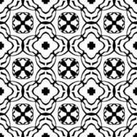 Black and white seamless background. Geometrical Pattern design. Simple and minimal pattern ideal for Wallpaper, Backdrop, shirt printing, fashion, stencil, handmade craft. Vector Illustration.