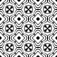 Black and white seamless background. Geometrical Pattern design. Simple and minimal pattern ideal for Wallpaper, Backdrop, shirt printing, fashion, stencil, handmade craft. Vector Illustration.