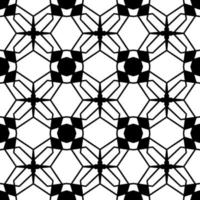 Black and white seamless background. Geometrical Pattern design. Simple and minimal pattern ideal for Wallpaper, Backdrop, shirt printing, fashion, stencil, handmade craft. Vector Illustration.