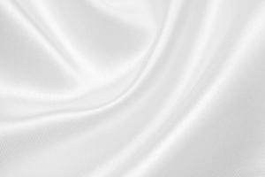 Abstract white fabric with soft wave texture background photo