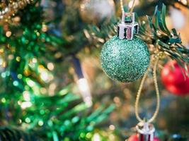 Christmas tree decorations photo