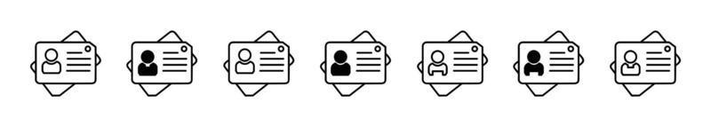 ID Card icon set, driver's license Identification card symbol, Identity  vector illustration on  Driver license business concept.