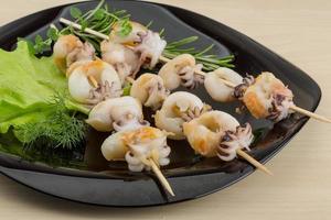 Grilled cuttlefish dish photo