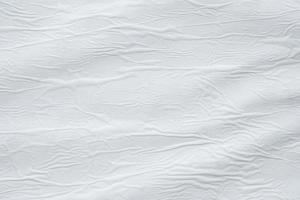 Blank white crumpled creased torn paper poster texture surface background photo