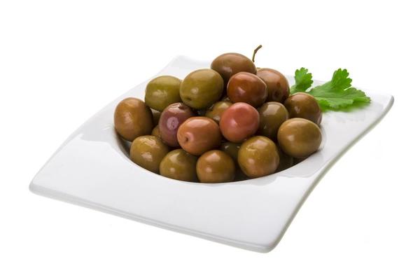 Olives On White Stock Photo - Download Image Now - Olive - Fruit