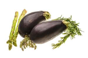 Eggplant on white photo