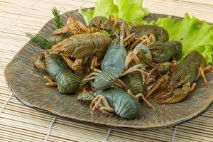 Raw Crayfish dish photo