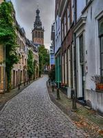 The city of Nijmegen at the river waal in the netherlands photo