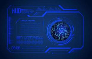 panel hud de tecnología moderna vector