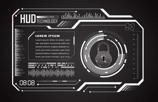 Modern Technology HUD Panel vector