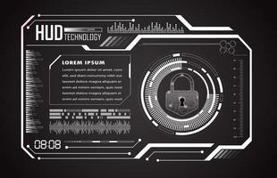 panel hud de tecnología moderna vector