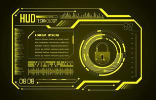 Modern Technology HUD Panel vector