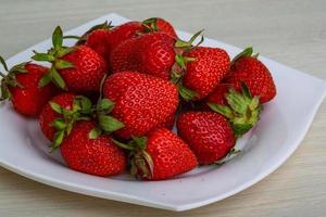 Bunch of strawberries photo