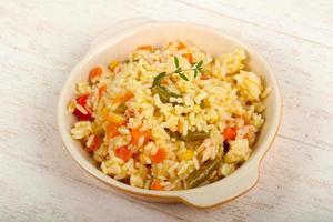 Mexican rice dish photo