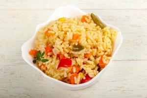 Mexican rice dish photo