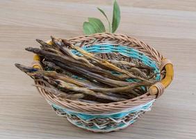 Dry fish on wood photo