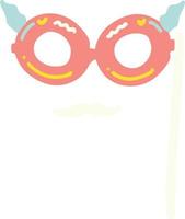 Hand Drawn Birthday Mask Illustration vector