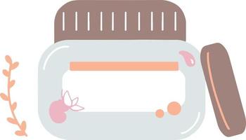 Soft Pastel Beauty Skincare Moisturizer Illustration vector