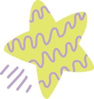 Cutey Star Abstract Organic Shape Illustration vector