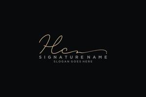Initial HC Letter Signature Logo Template elegant design logo Sign Symbol template vector icon