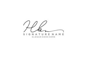 Initial HB Letter Signature Logo Template elegant design logo Sign Symbol template vector icon