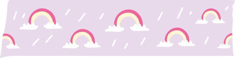 Playful Abstract Washi Tape Memo and Journal Planner Illustration