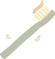 Bamboo Toothbrush Organic Zero Waste Living Illustration vector